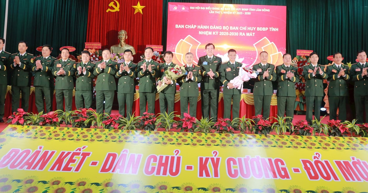 Đại hội Đại biểu Đảng bộ Ban Chỉ huy BĐBP tỉnh Lâm Đồng lần thứ I, nhiệm kỳ 2025–2030