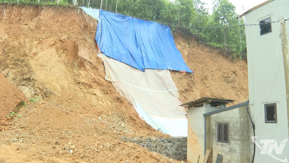 Hộ dân thôn Cốc Tào, xã Nà Phặc nằm trong vùng nguy cơ sạt lở đã di dời đến nơi an toàn.