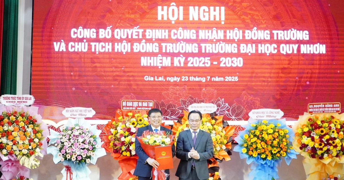 Trường ĐH Quy Nhơn công bố Hội đồng trường nhiệm kỳ mới