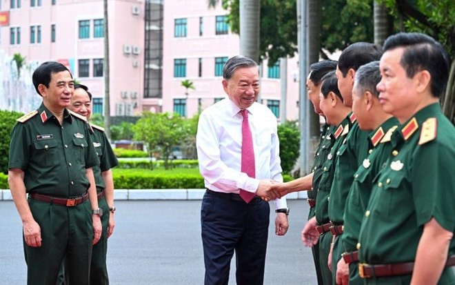 Speech by General Secretary To Lam at the working session with the General Department of Politics of the Vietnam People's Army