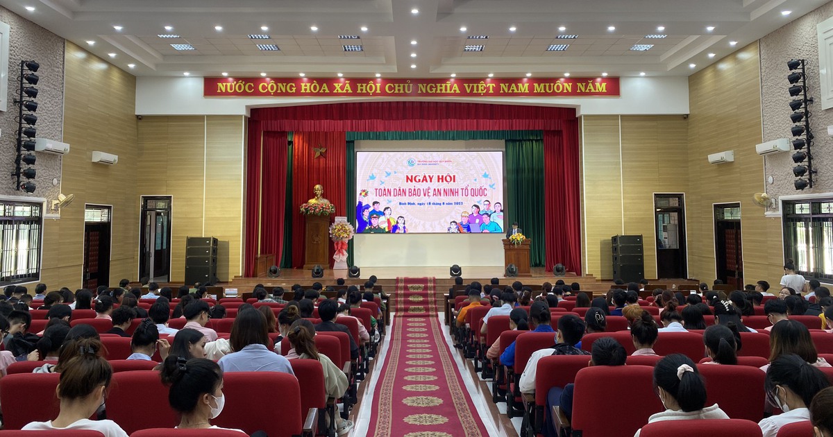 Trường đại học Quy Nhơn tổ chức Ngày hội toàn dân bảo vệ an ninh Tổ quốc