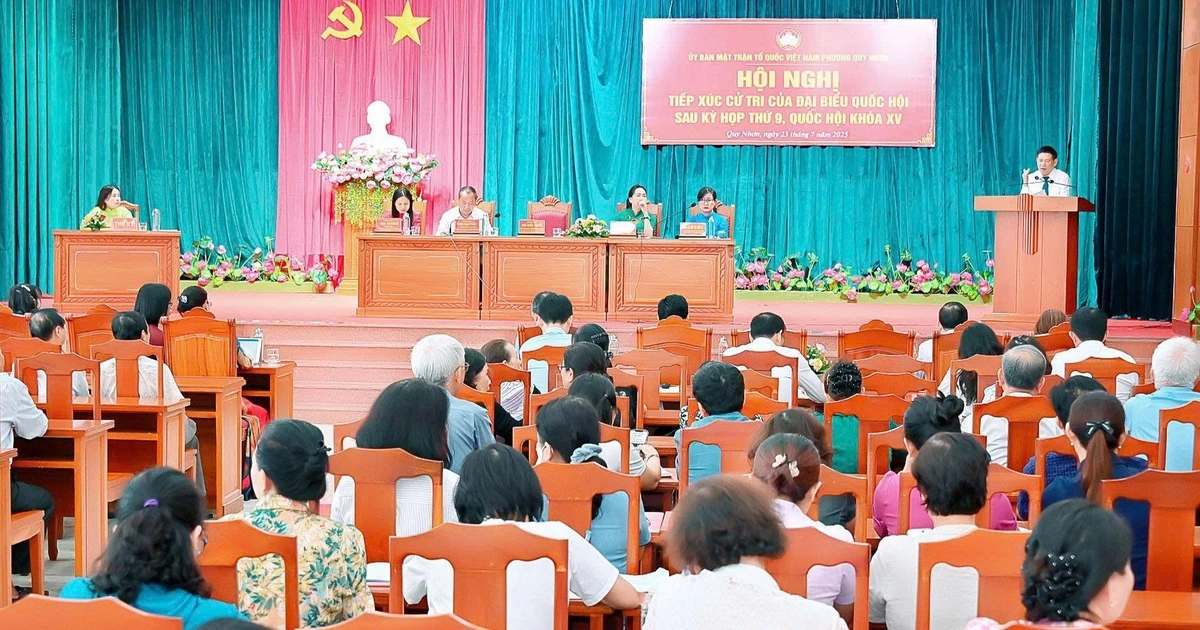 Phó Thủ tướng Chính phủ Hồ Đức Phớc tiếp xúc cử tri phường Quy Nhơn
