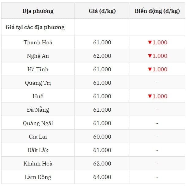 Giá heo hơi hôm nay 23 7 tại miền Trung - Tây Nguyên nhiêu nơi giảm về 61.000 đồng kg
