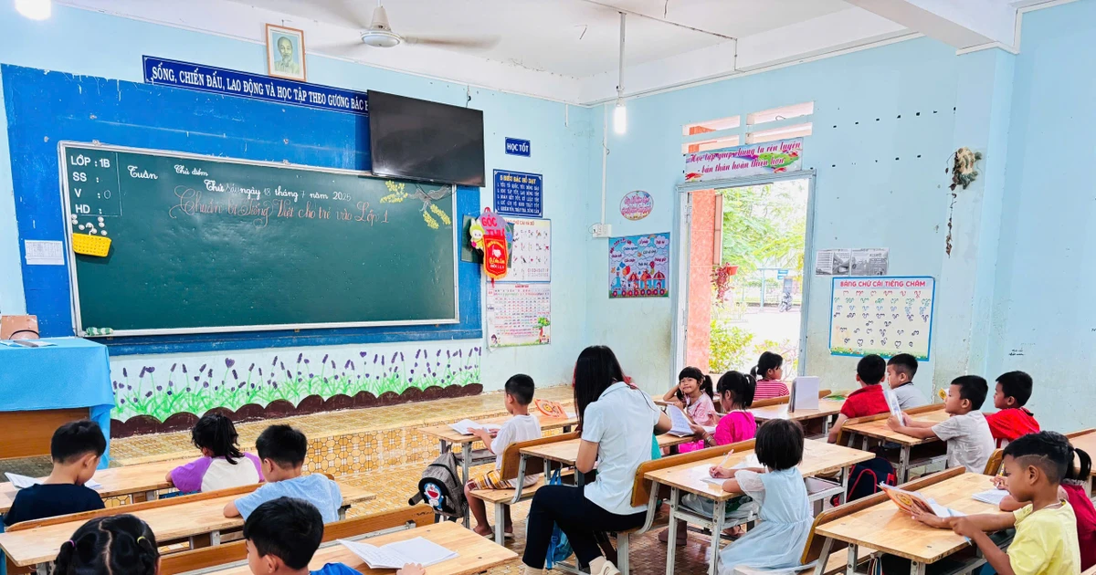 Efforts to teach Vietnamese to ethnic minority children before entering first grade