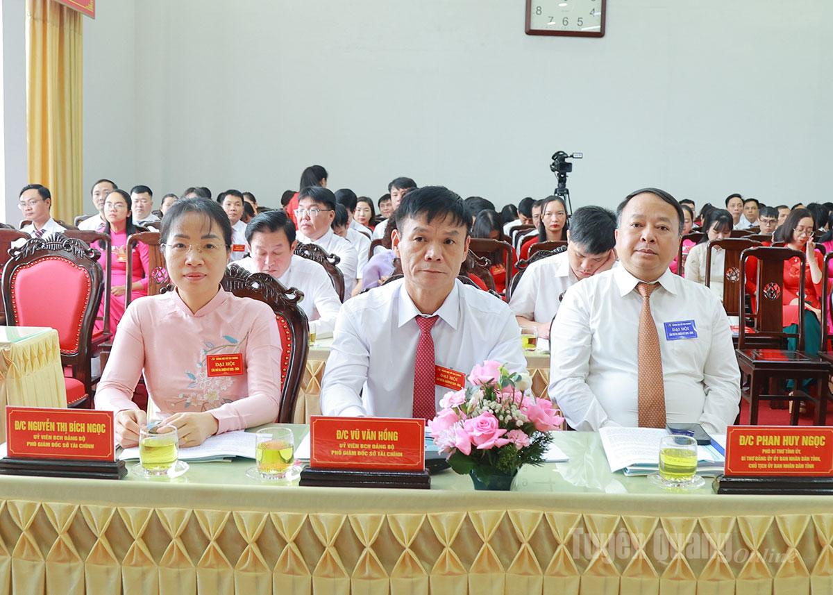 Đồng chí Phan Huy Ngọc, Phó Bí thư Tỉnh ủy, Chủ tịch UBND tỉnh dự Đại hội.