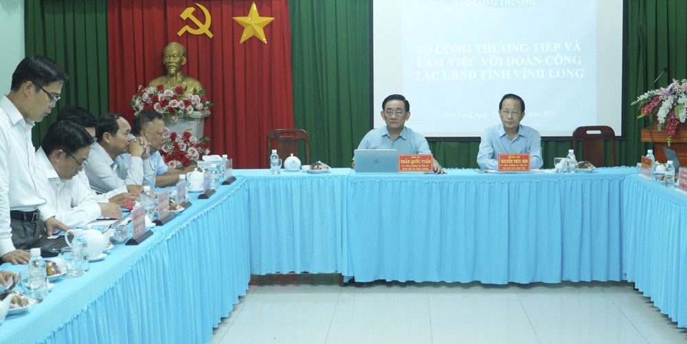 Các đại biểu tham dự buổi làm việc.
