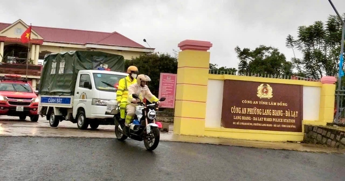 Lang Biang Ward Police - Da Lat launched a peak campaign to ensure security and order