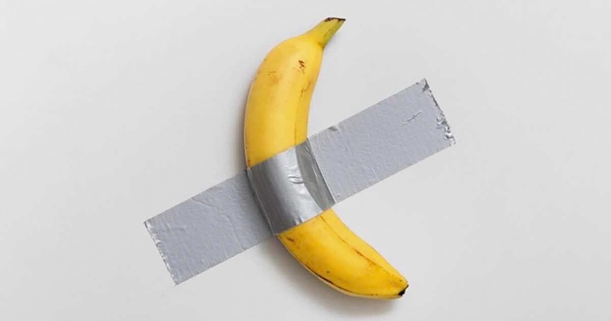 Maurizio Cattelan says his 'banana on the wall' is an artistic provocation