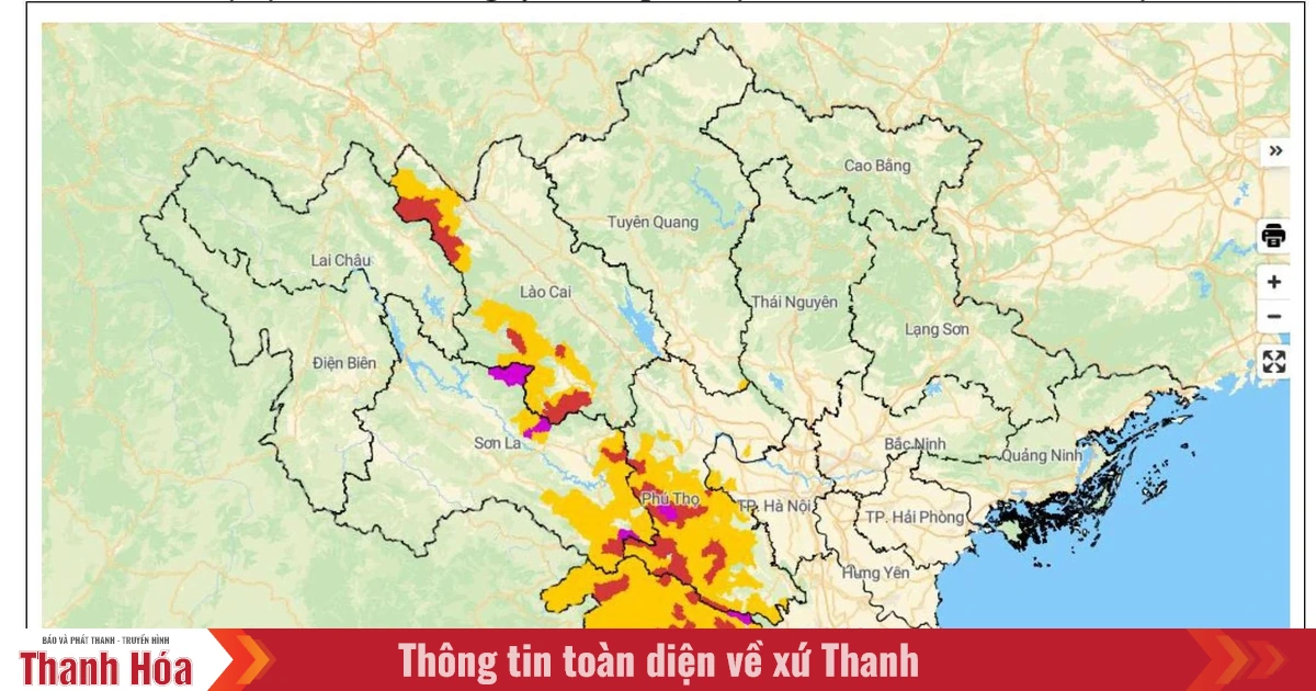តំបន់នានាបានព្រមានអំពីទឹកជំនន់ភ្លាមៗ និងការរអិលបាក់ដីក្នុងរយៈពេល 6 ម៉ោងបន្ទាប់