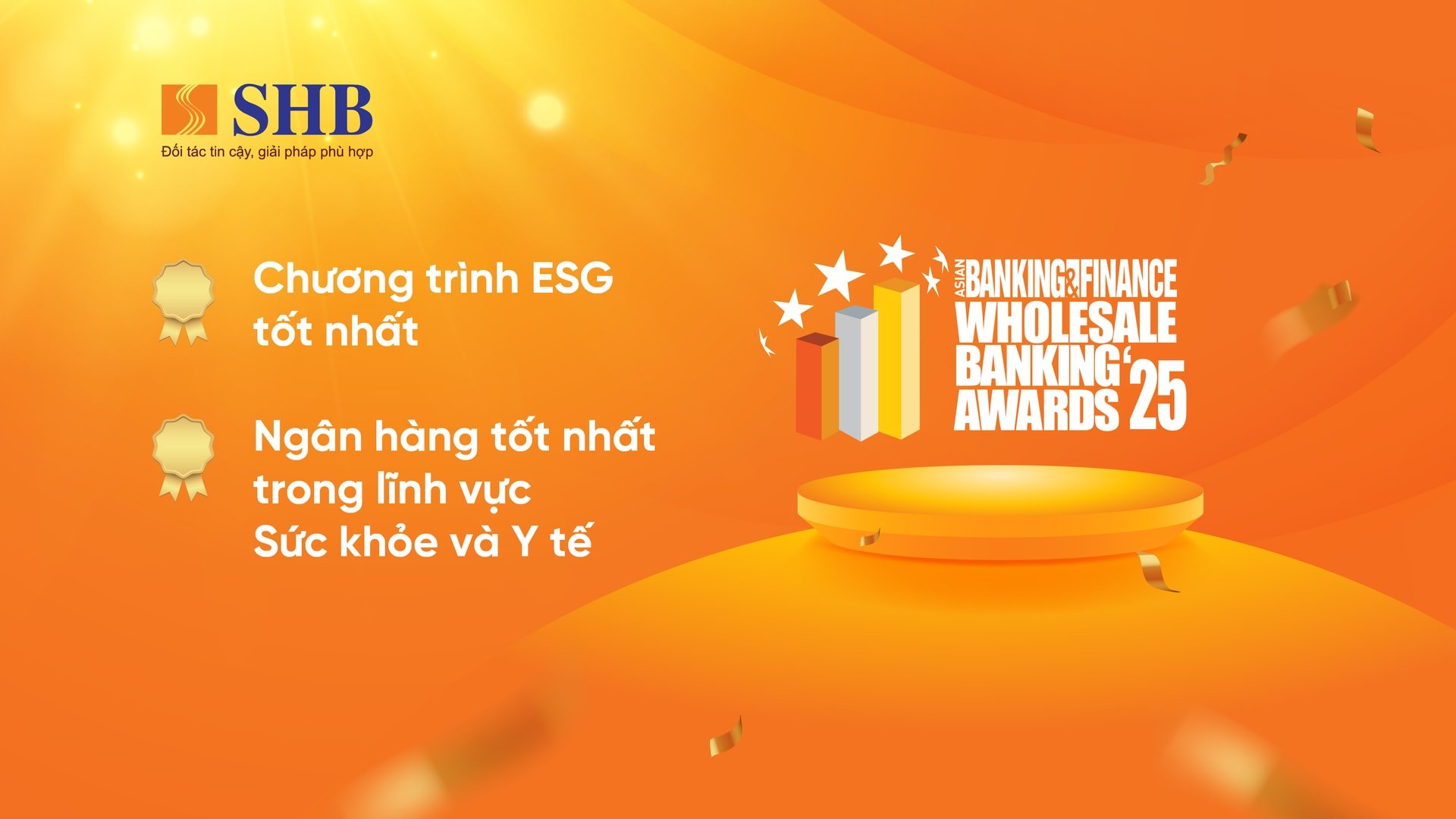 SHB nhận 4 giải thưởng lớn tại Asian Banking  Finance Awards 2025