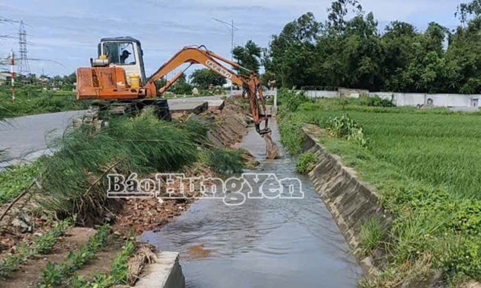 Xã Vũ Quý: Nỗ lực tiêu úng hơn 90% diện tích lúa mùa bị ngập sau bão số 3