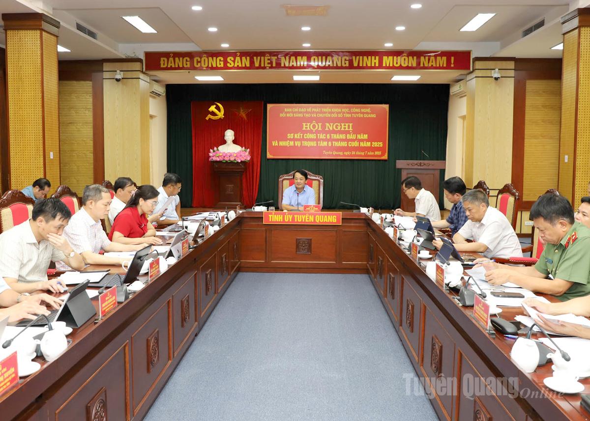 Ban Chỉ đạo về phát triển khoa học, công nghệ, đổi mới sáng tạo và chuyển đổi số triển khai nhiệm vụ 6 tháng cuối năm 2025