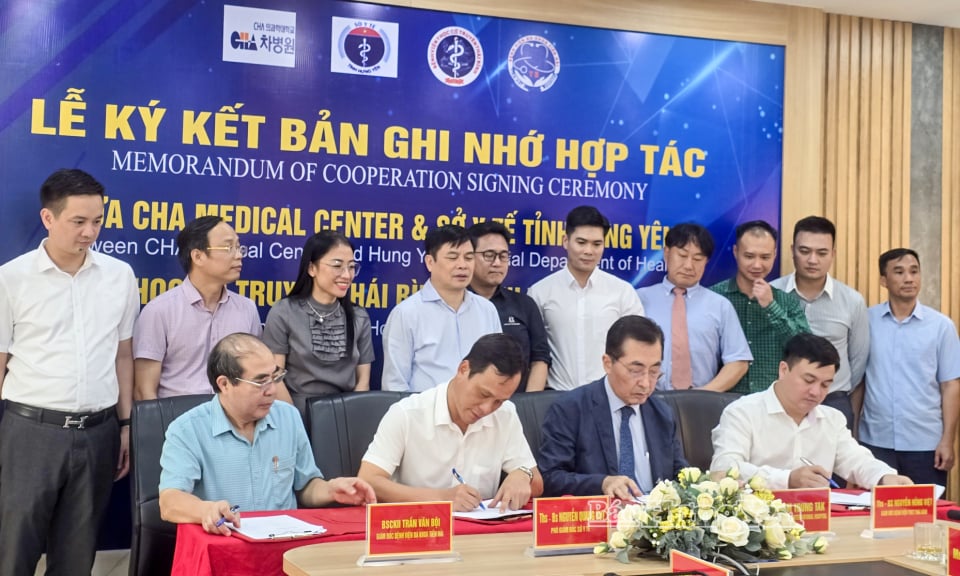 Ký kết ghi nhớ hợp tác giữa Bệnh viện Quốc tế CHA (Hàn Quốc) với các bệnh viện của tỉnh Hưng Yên