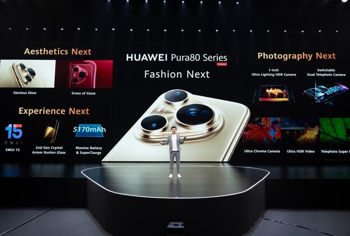 حفل إطلاق سلسلة Huawei Pura 80 في بانكوك، تايلاند.