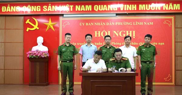 Phường Lĩnh Nam tuyên truyền, tập huấn về phòng cháy, chữa cháy