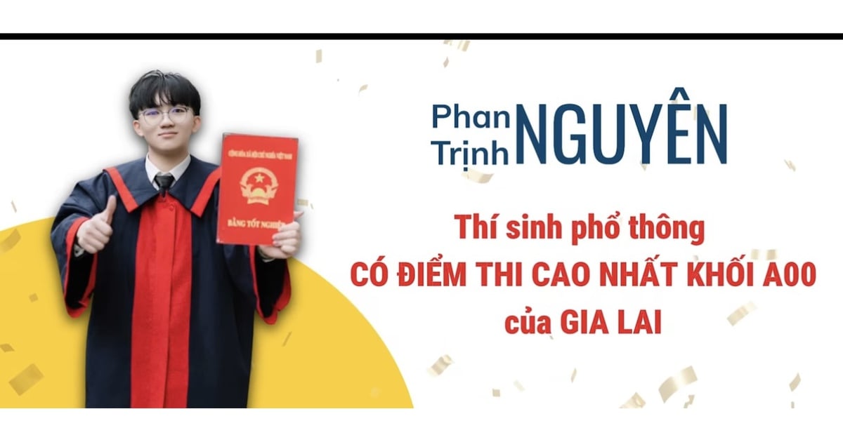 Thủ khoa tốt nghiệp THPT tỉnh Gia Lai với ước mơ trở thành giáo viên toán