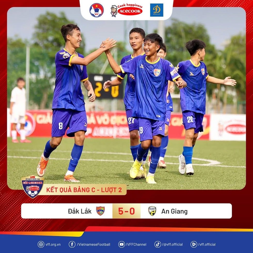 U.15 SLNA និង Dak Lak ទាំង​ពីរ​នៅ​កំពូល​តារាង ដោយ​សង្ឃឹម​ថា​នឹង​ឈាន​ទៅ​វគ្គ​បន្ត​ក្នុង​ការ​ប្រកួត U.15 ថ្នាក់​ជាតិ - រូបថត ៣.