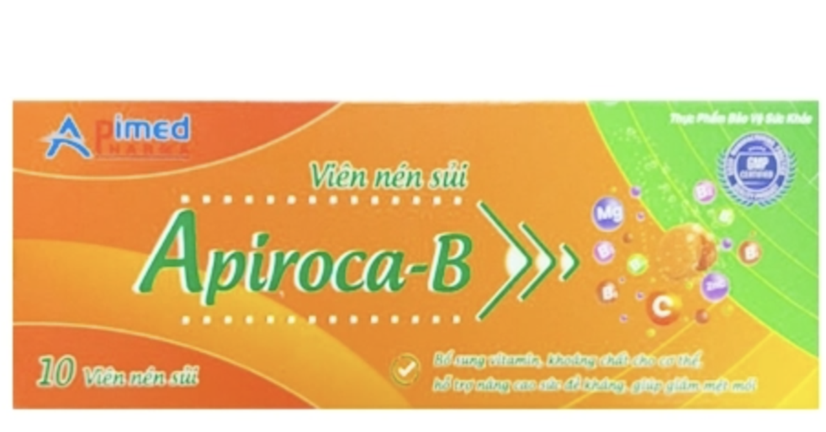 Tạm dừng lưu thông lô viên sủi Apiroca-B do vi phạm
