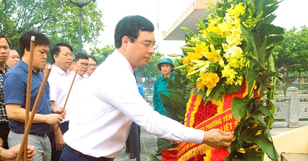 Phường Yên Sở dâng hương tưởng niệm các anh hùng liệt sĩ