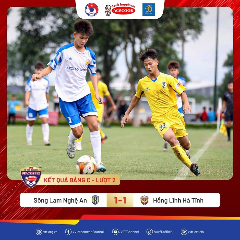 U.15 SLNA និង Dak Lak ទាំង​ពីរ​នៅ​កំពូល​តារាង ដោយ​សង្ឃឹម​នឹង​ឈាន​ទៅ​វគ្គ​បន្ត​ក្នុង​ការ​ប្រកួត U.15 ថ្នាក់​ជាតិ - រូបថត ១.