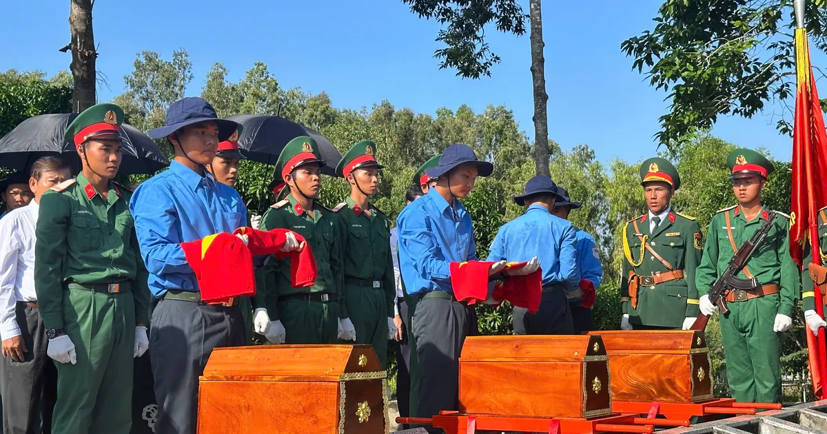 Dong Thap: Organizing a memorial service and burying the remains of 43 martyrs