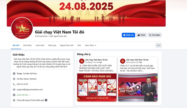 Giả mạo fanpage giải chạy ‘Việt Nam tôi đó’ để lừa đảo: Mọc như nấm- Ảnh 2.
