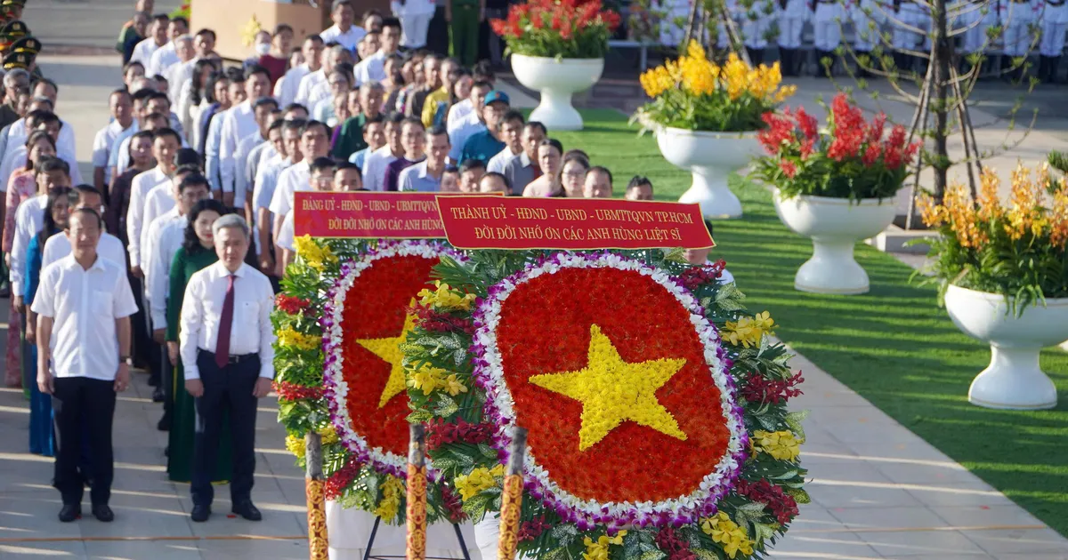 Lãnh đạo TPHCM viếng Nghĩa trang Liệt sĩ Bà Rịa - Vũng Tàu