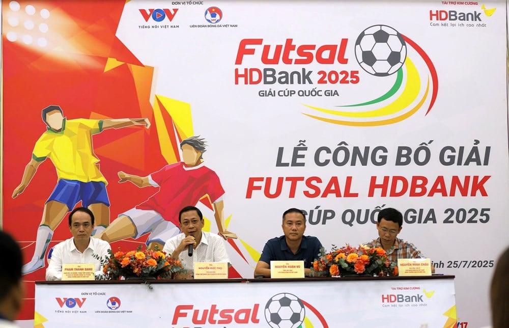 8 ทีมร่วมแข่งขันฟุตซอลชิงถ้วย HDBank แห่งชาติ ปี 2025 - ภาพที่ 1