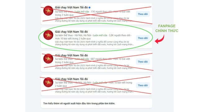 Giả mạo fanpage giải chạy ‘Việt Nam tôi đó’ để lừa đảo: Mọc như nấm- Ảnh 1.