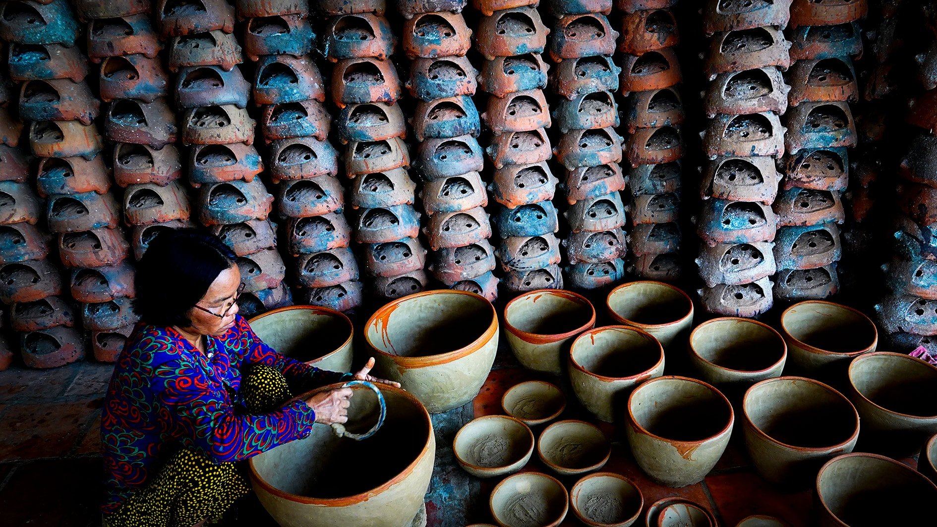Làng gốm Chăm Bình Đức, xã Bắc Bình, Lâm Đồng (ảnh N. Lân) (2)