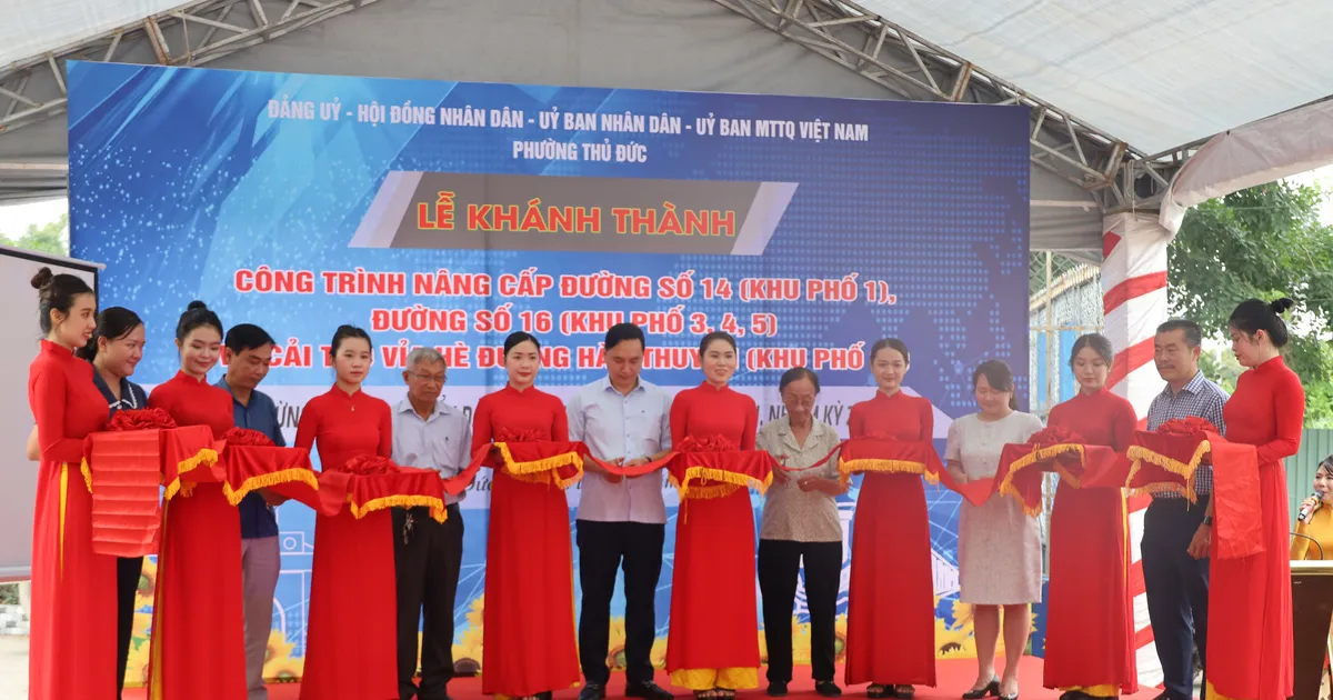Phường Thủ Đức hoàn thành nâng cấp 3 công trình giao thông kết hợp cải thiện thoát nước đô thị