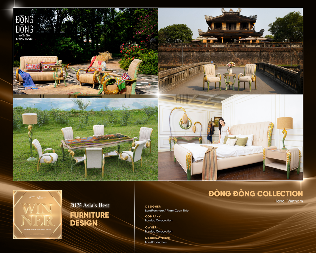 Thiết kế nội thất xuất sắc nhất châu Á vinh danh Landco với bộ sưu tập Đòng Đòng - 2
