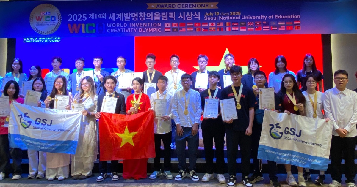 Việt Nam giành 6 huy chương vàng tại sân chơi sáng tạo quốc tế WICO 2025