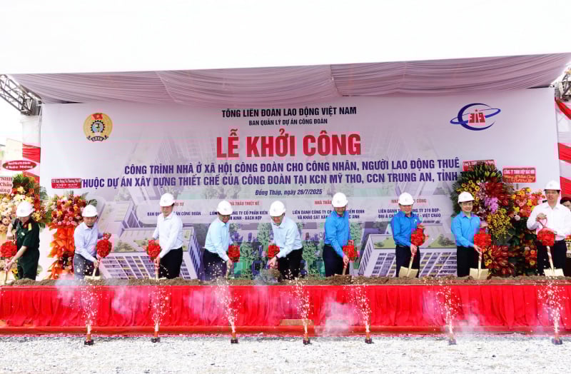 Đồng Tháp khởi công hai dự án quan trọng về giao thông và nhà ở xã hội -0