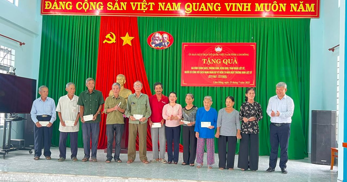 Xã Cát Tiên 2: Nhiều hoạt động thiết thực tri ân các gia đình chính sách nhân dịp 27/7