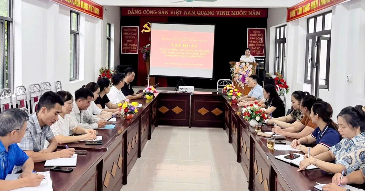 វគ្គបណ្តុះបណ្តាលស្តីពីអនាម័យបរិស្ថាន និងការការពារជំងឺក្រោយព្យុះ និងទឹកជំនន់