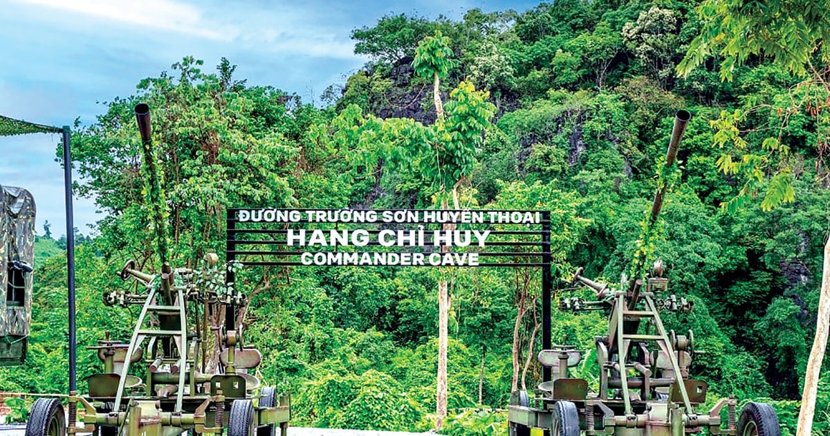 Commander Cave in the middle of the legendary Truong Son mountain range