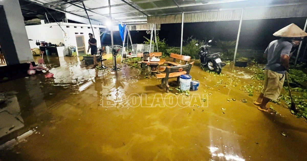 Floods on Ngoi Duong stream affect more than 100 households