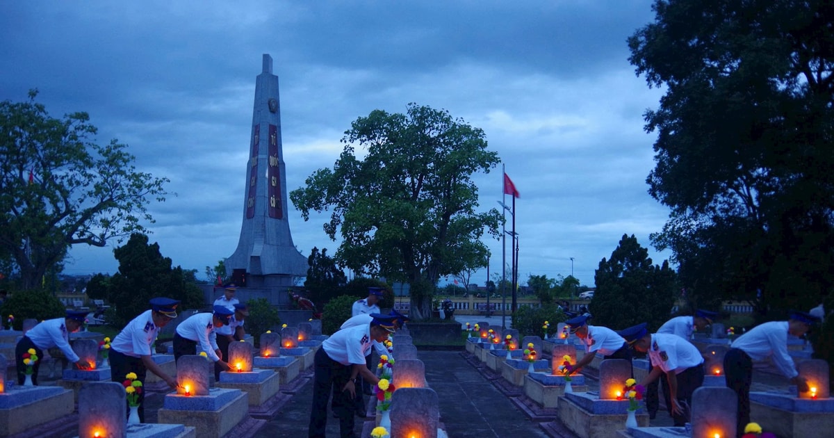 Coast Guard Region 2 simultaneously lit candles to pay tribute to heroic martyrs at 8 martyr cemeteries in the Central region.