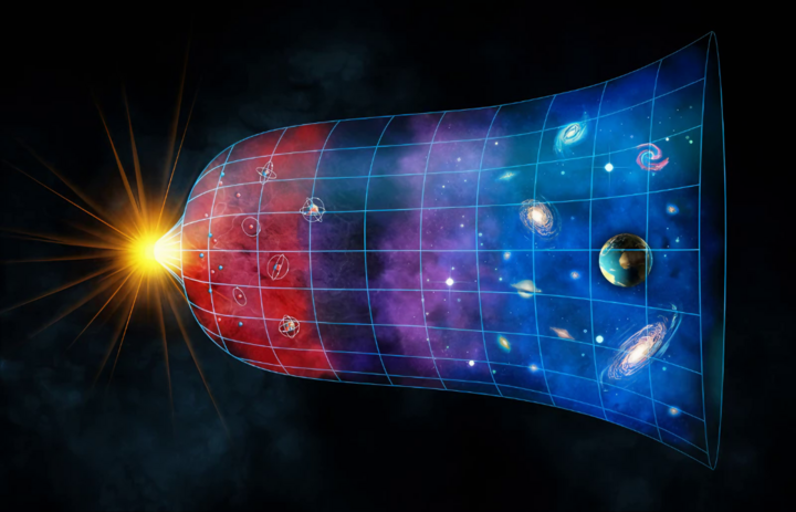 Diagrama del Big Bang que continuaría expandiéndose indefinidamente según el modelo Big Freeze. (Fuente: Newatlas)