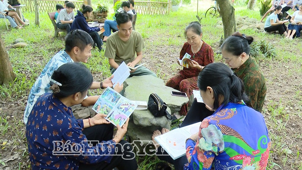 Không gian đọc chùa Thiên Phúc, xã Quỳnh Phụ.