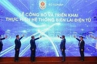 Bộ Tư pháp khai trương phần mềm biên lai điện tử thi hành án dân sự. (Ảnh: TH)