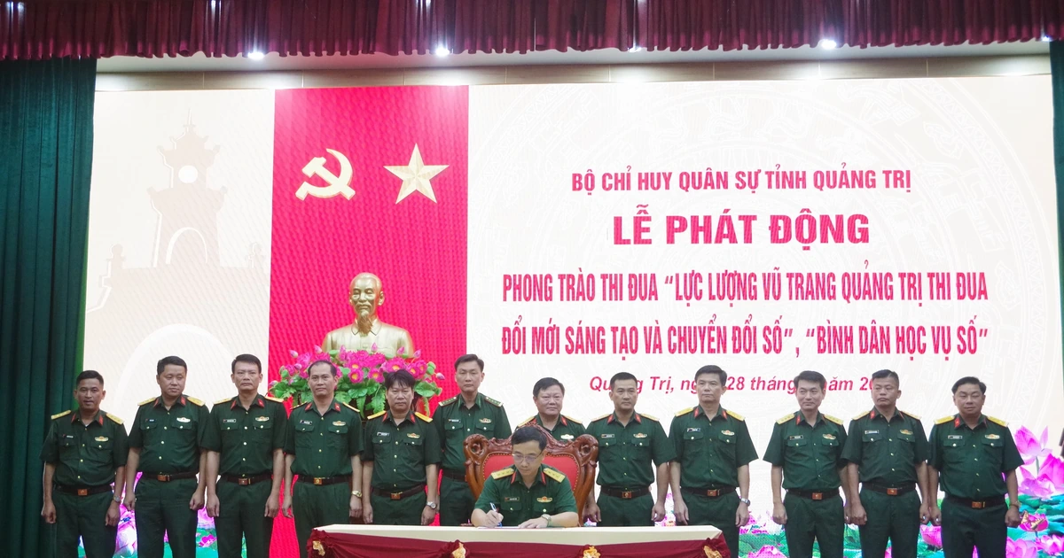 Phát động phong trào “Lực lượng vũ trang Quảng Trị thi đua đổi mới sáng tạo và chuyển đổi số”