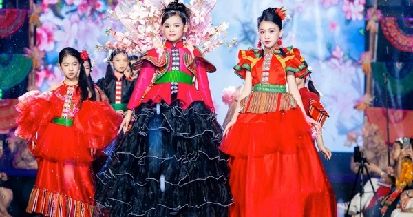 Thổ cẩm, khèn môi, váy xòe rực rỡ trên sàn catwalk