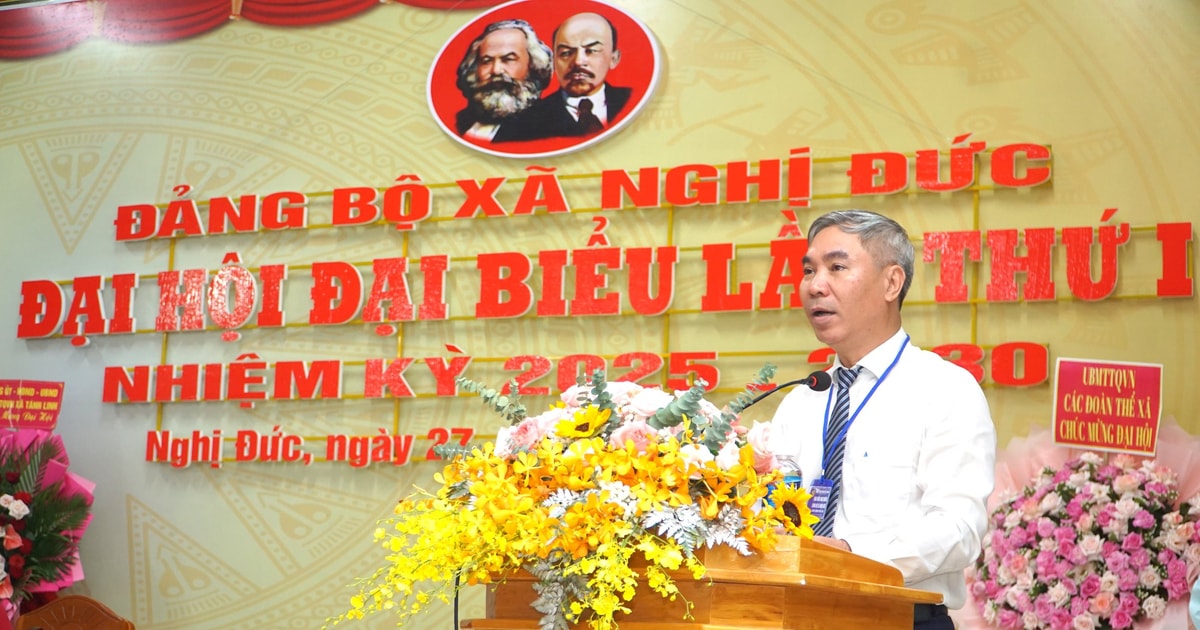 Xây dựng xã Nghị Đức phát triển toàn diện, lấy hạnh phúc và ấm no của Nhân dân là mục tiêu phấn đấu
