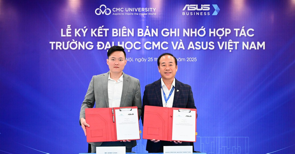Trường đại học CMC hợp tác với ASUS Việt Nam tặng laptop cho tân sinh viên