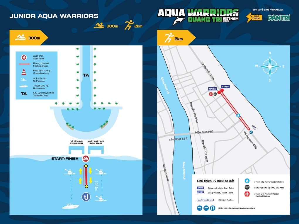 Aqua Warriors Quảng Trị 2025 công bố toàn bộ lộ trình bơi và chạy cho tất cả cự ly - 2
