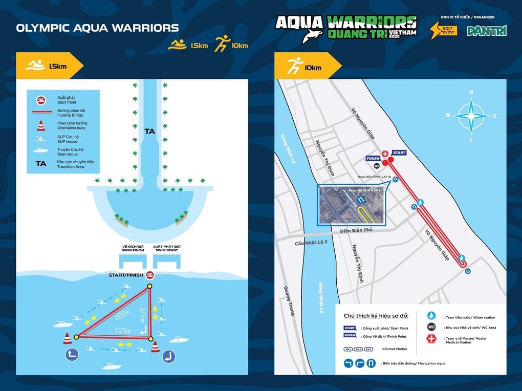 Aqua Warriors Quảng Trị 2025 công bố toàn bộ lộ trình bơi và chạy cho tất cả cự ly - 4