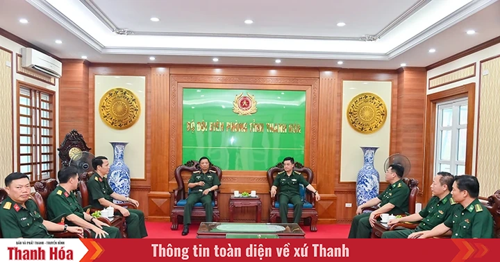 Tư lệnh Quân khu 4 kiểm tra tại Ban Chỉ huy Bộ đội Biên phòng tỉnh Thanh Hóa