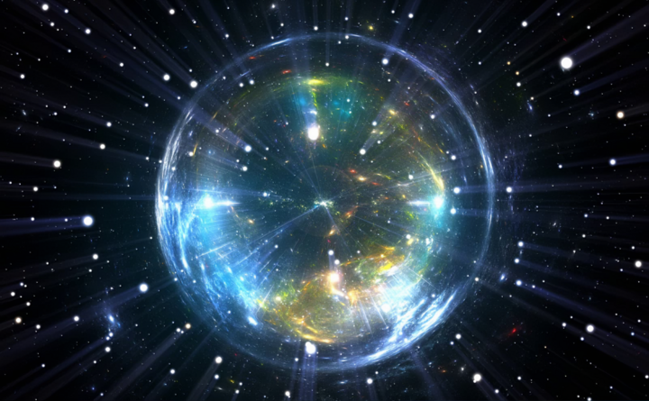 En el modelo del Gran Sorbo, una burbuja de desintegración pseudovacío se expandiría por el universo, absorbiéndolo todo. (Fuente: Iflscience)
